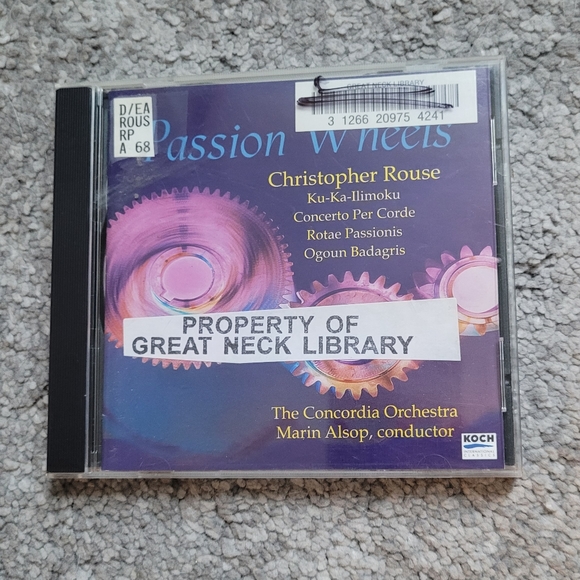 Passion Wheels Christopher Rouse The Concordia Orchestra on CD Ex-Library - Picture 5 of 5
